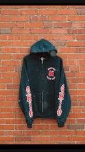 Load image into Gallery viewer, Black zip up hoodie