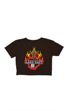 Women’s flames crop top