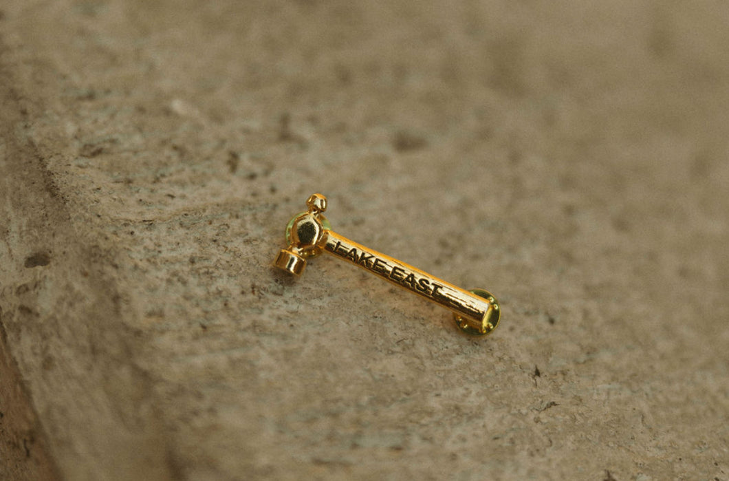 Gold Hammer pin